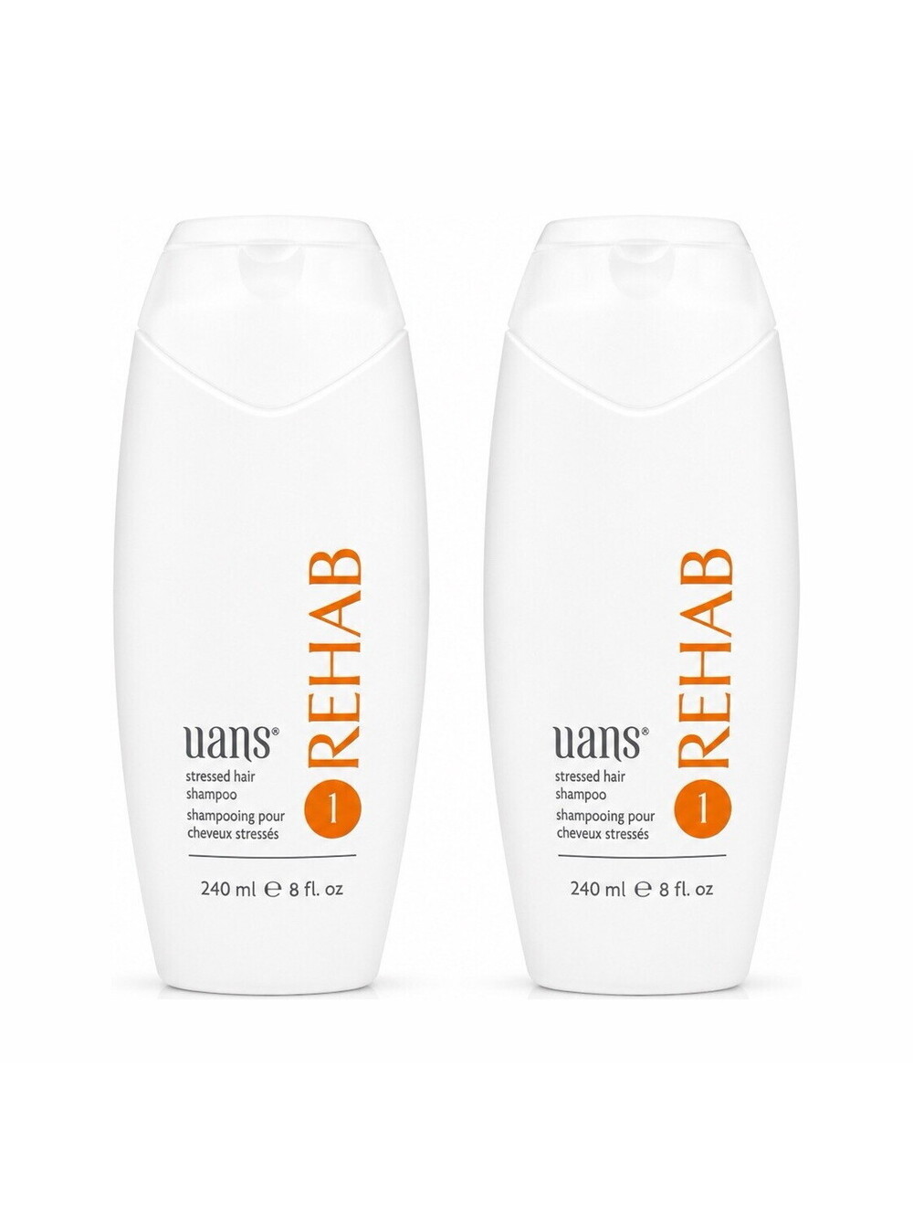 UANS Rehab 1 Stressed Hair Shampoo 8 fl oz / 240ml Duo Professional Care